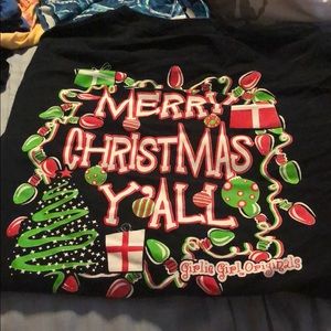Black Girlie Girl Originals Christmas long sleeve